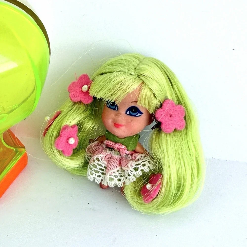 Vintage Mattel Liddle Kiddles‎ Kologne Doll APPLE BLOSSOM & BOTTLE *Missing Top*